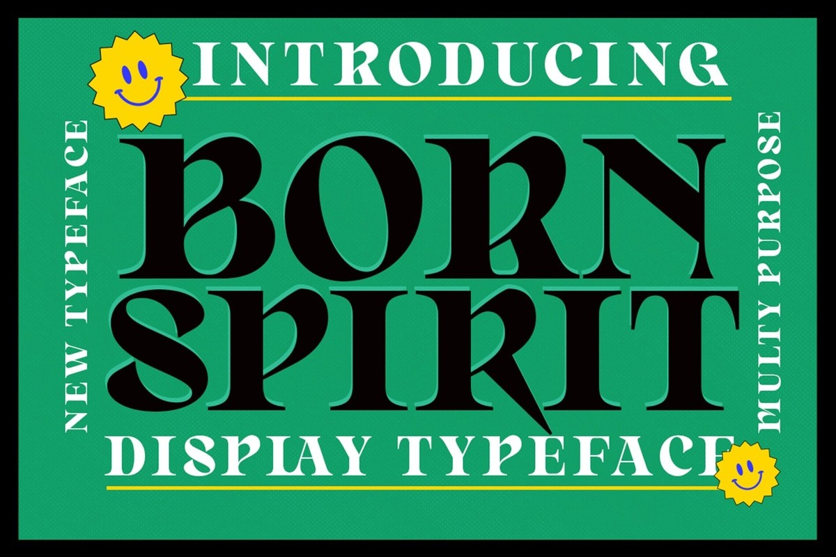 Born Spirit Font preview