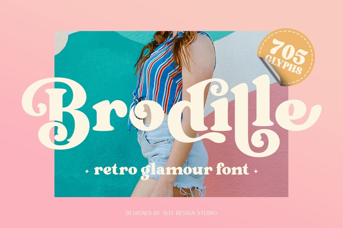 Brodille Regular Font preview
