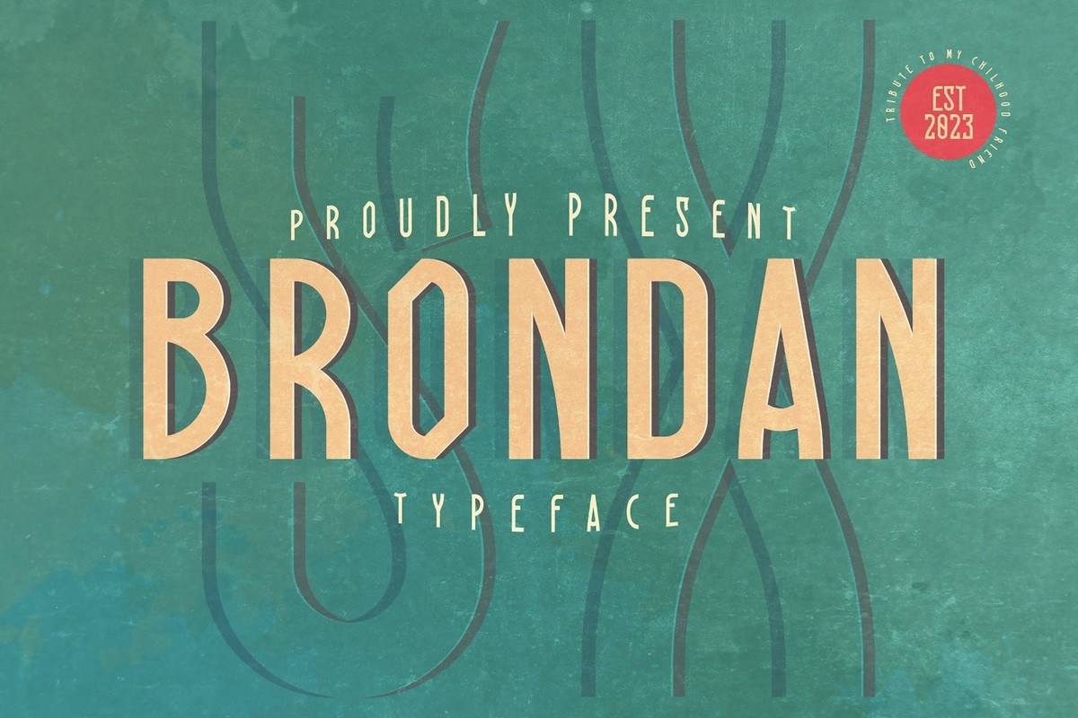 Brondan SX Regular Font preview