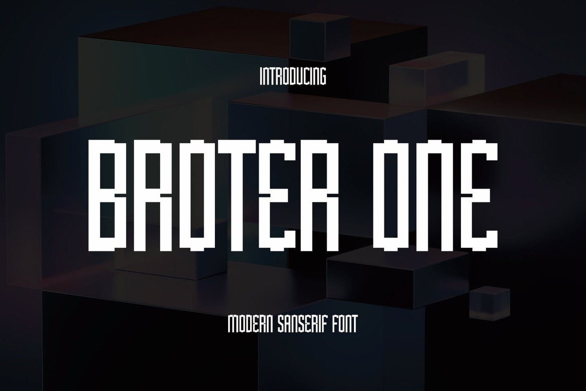 Broter One Regular Font preview
