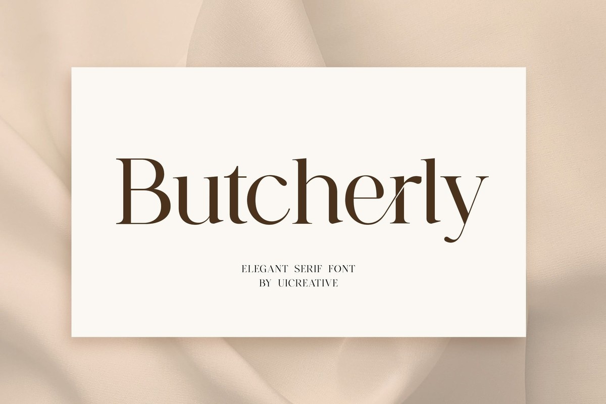 Butcherly Regular Font preview