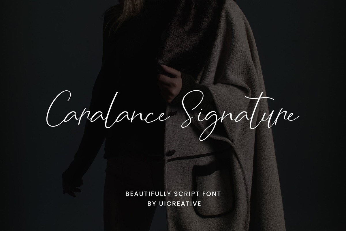 Caralance Signature Font preview
