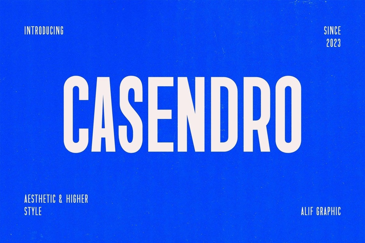 Casendro Font preview