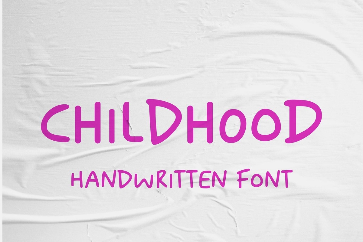 Childhood Blurred Font preview