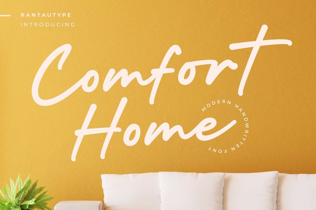 Comfort Home Regular Font preview