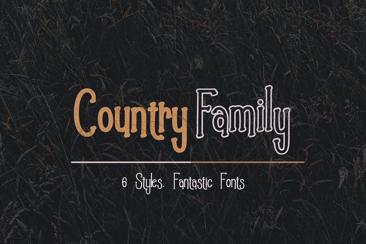 Country Light Font preview