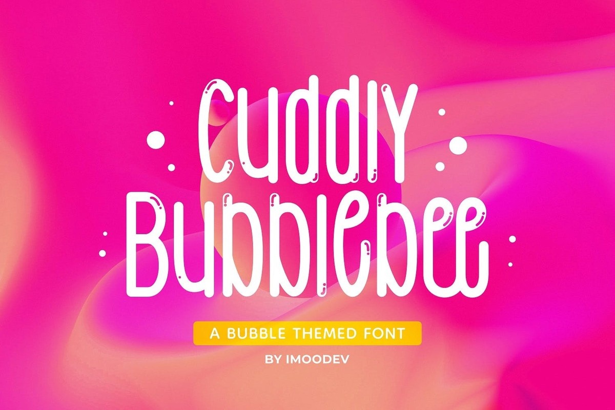 Cuddly Bubblebee Font preview
