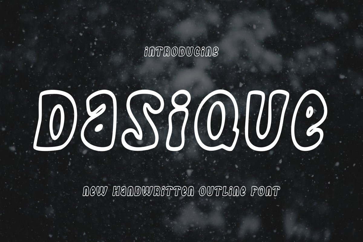 Dasique Regular Font preview