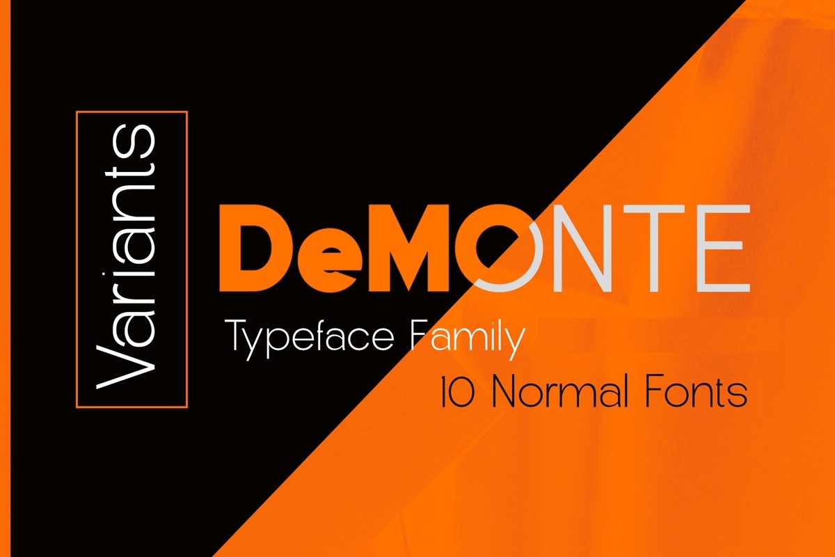 DeMonte Extra Bold Font preview