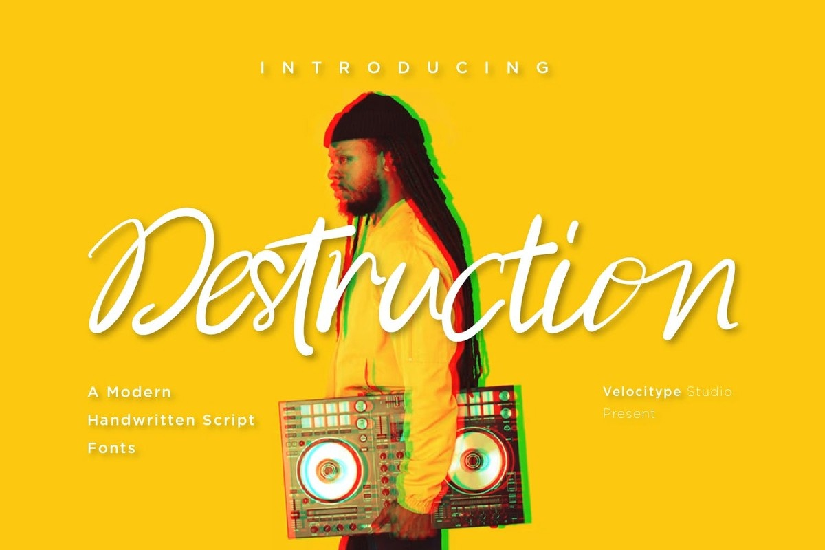 Distortion Font preview