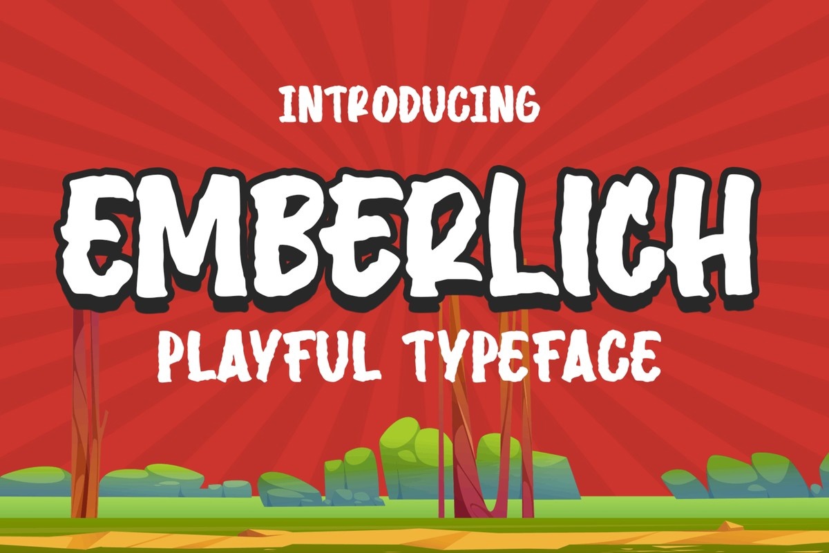 Emberlich Font preview