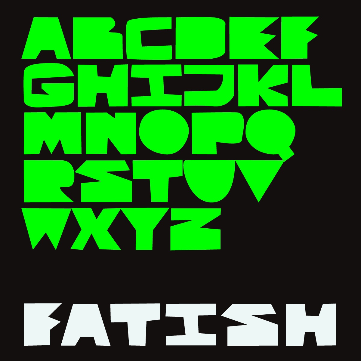 Fatish Regular Font preview