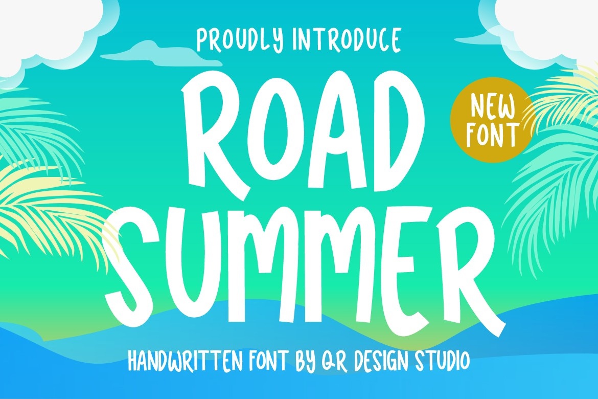 Road Summer Regular Font preview