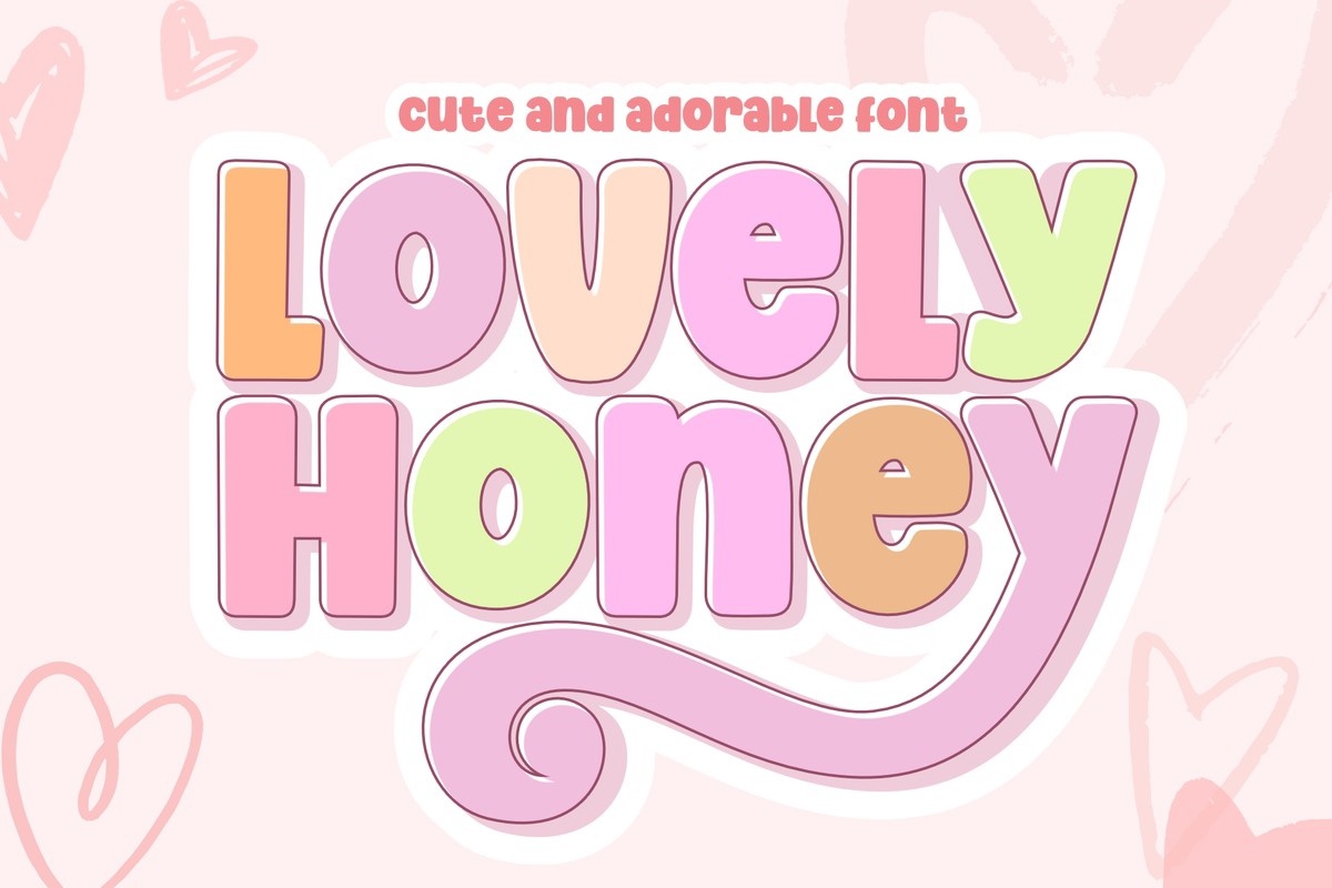 Lovely Honey Regular Font preview