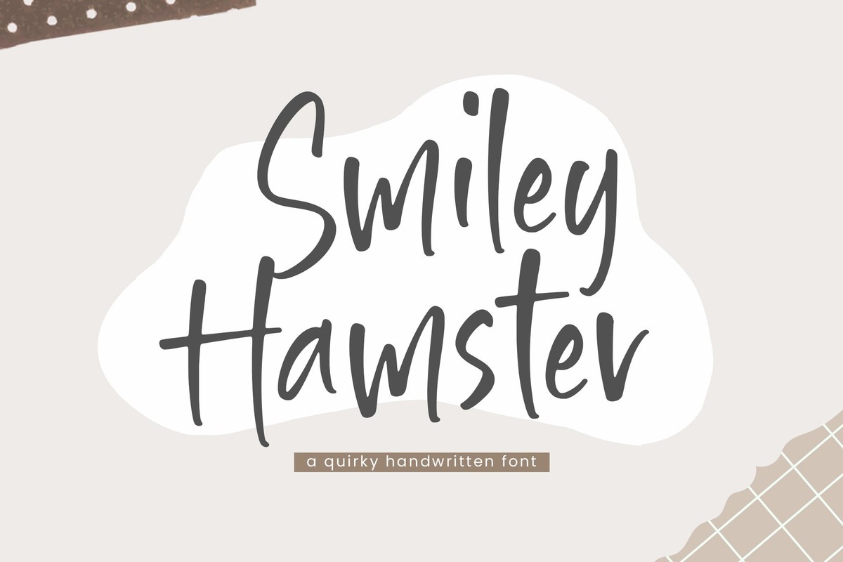 Smiley Hamster Regular Font preview