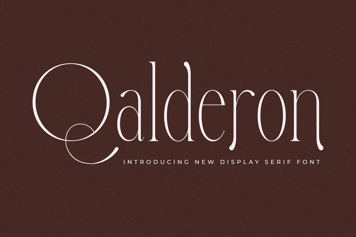 Qalderon Font preview