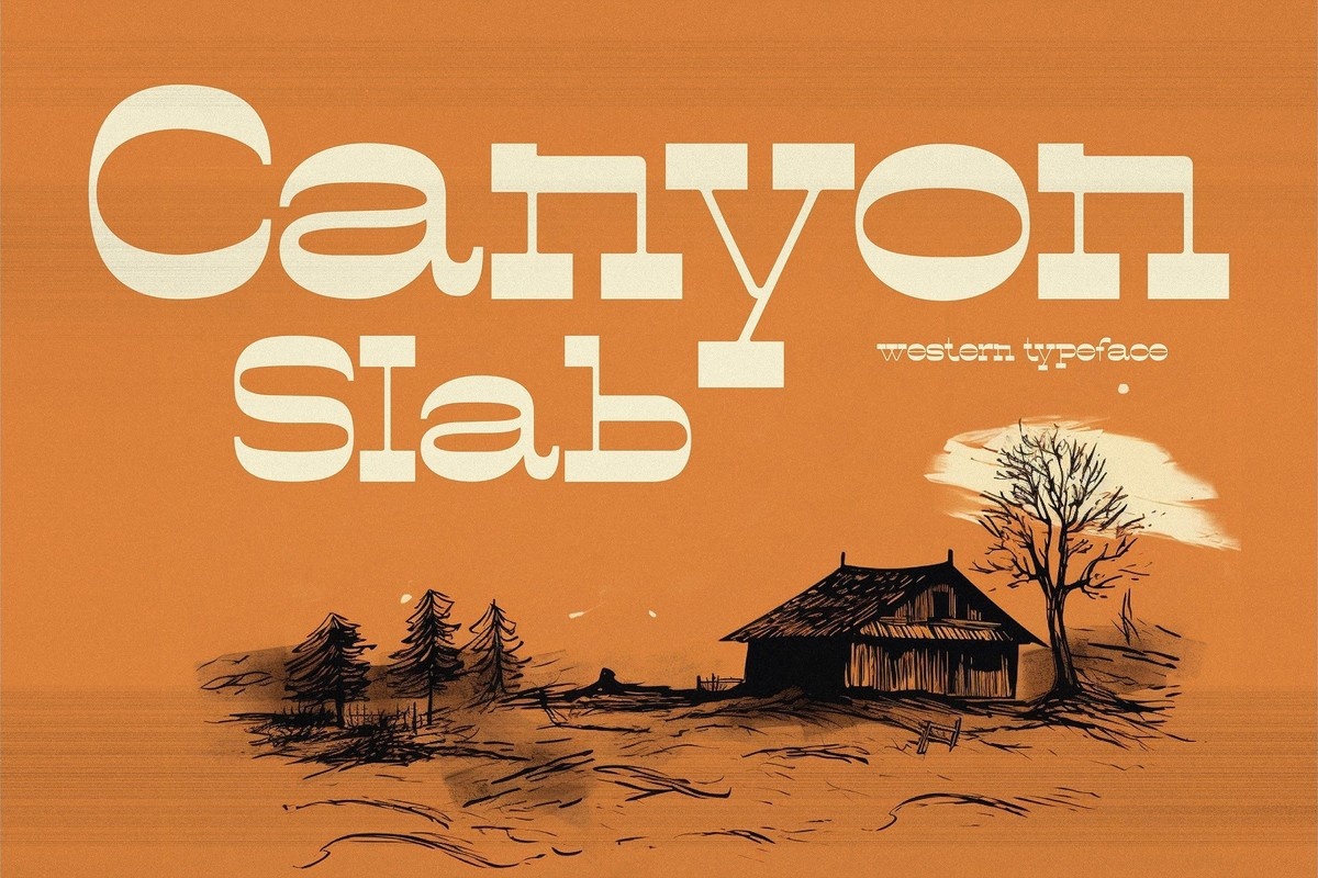 Canyon Slab Regular Font preview