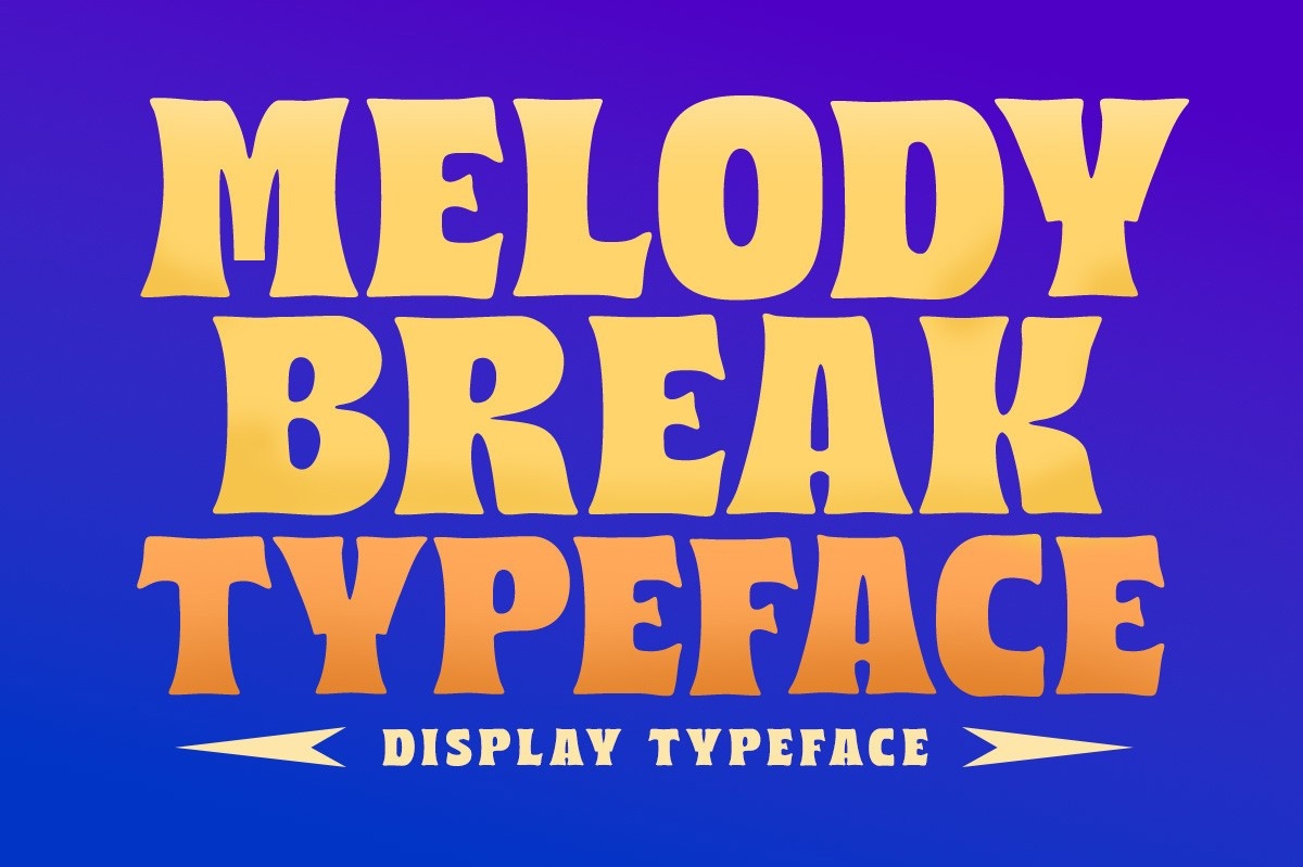 Melody Break Regular Font preview