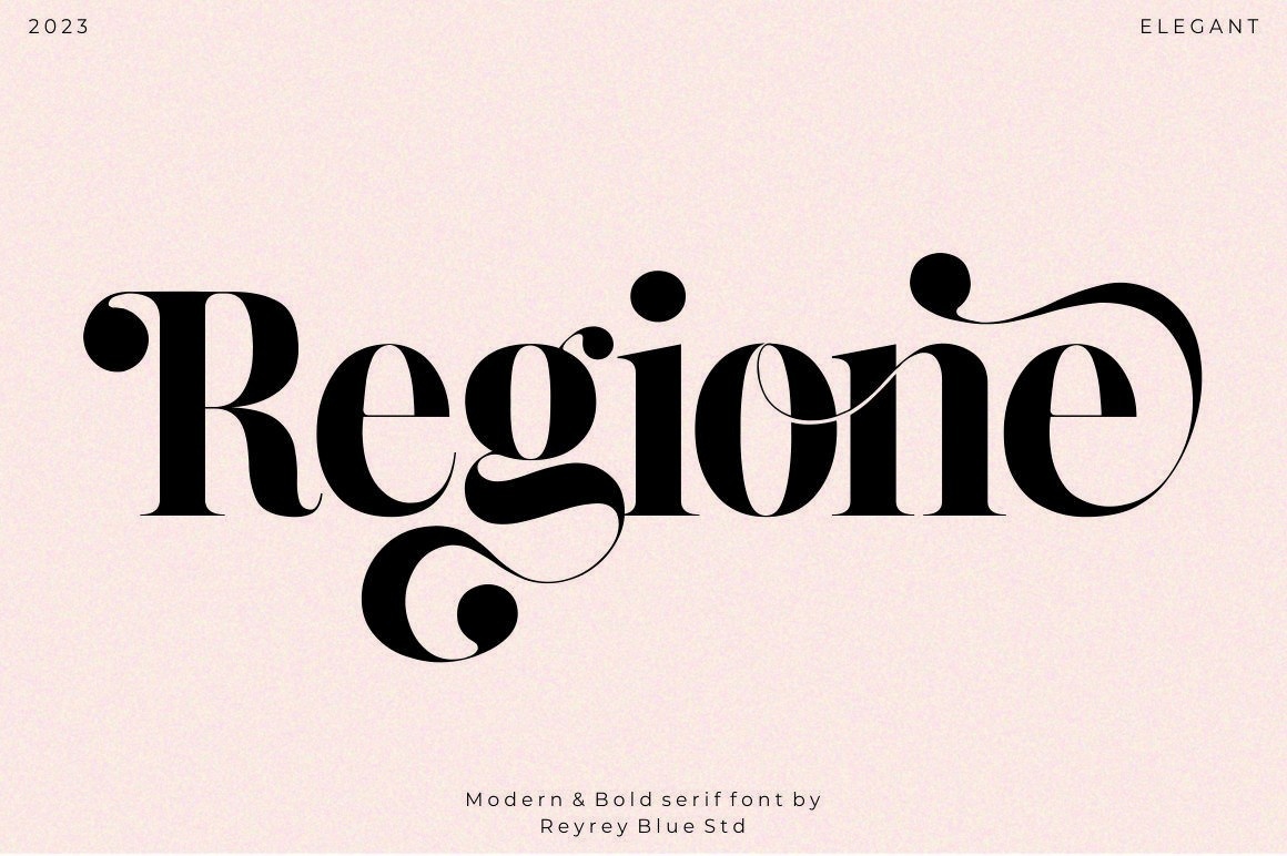 Regione Regular Font preview