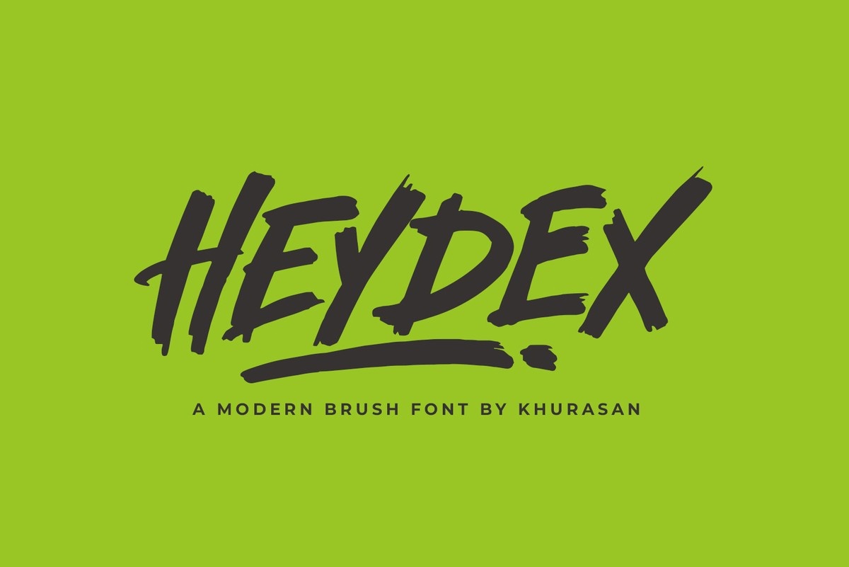 Heydex Regular Font preview