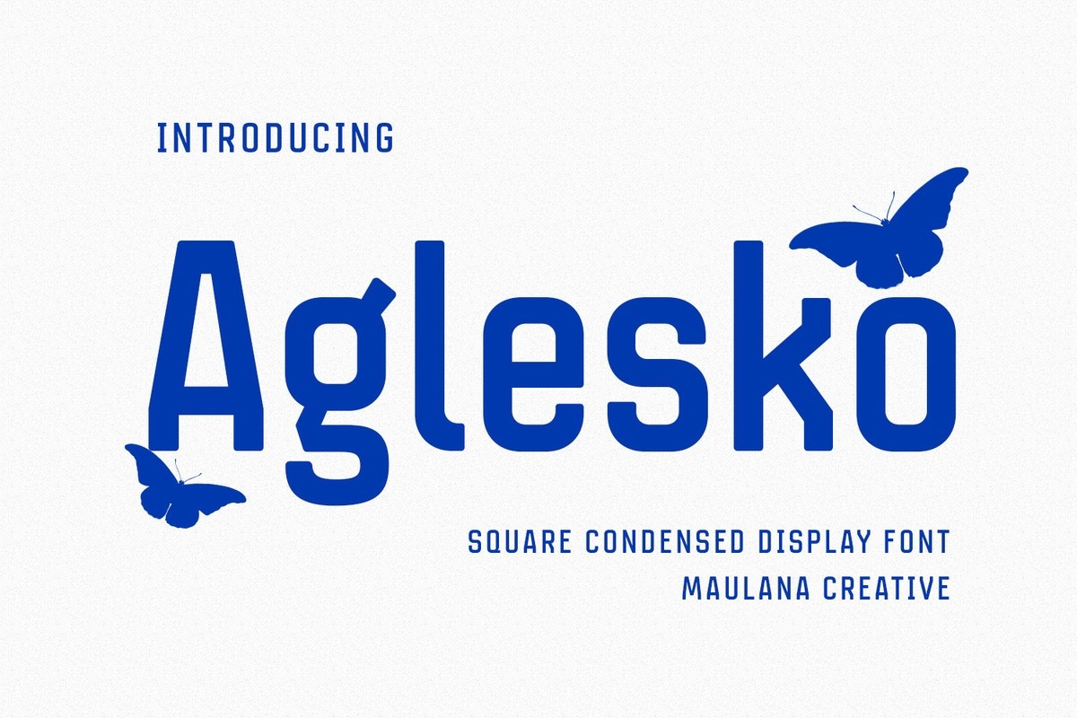 Aglesko Font preview