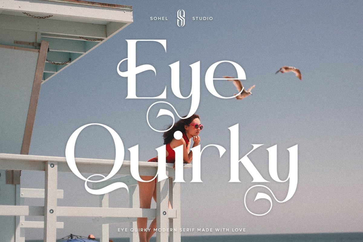 Eye Quirky Regular Font preview