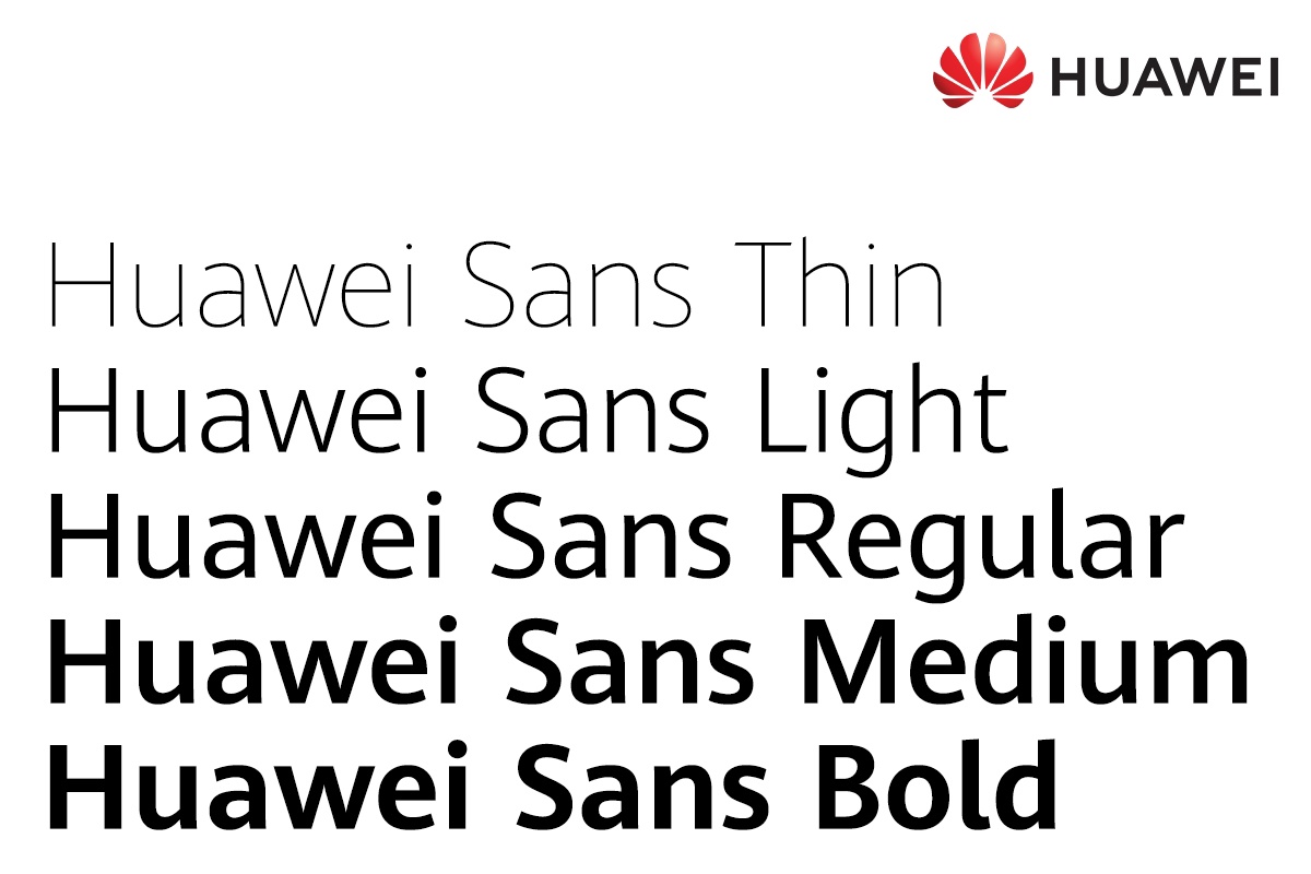 Huawei Sans Light Font preview