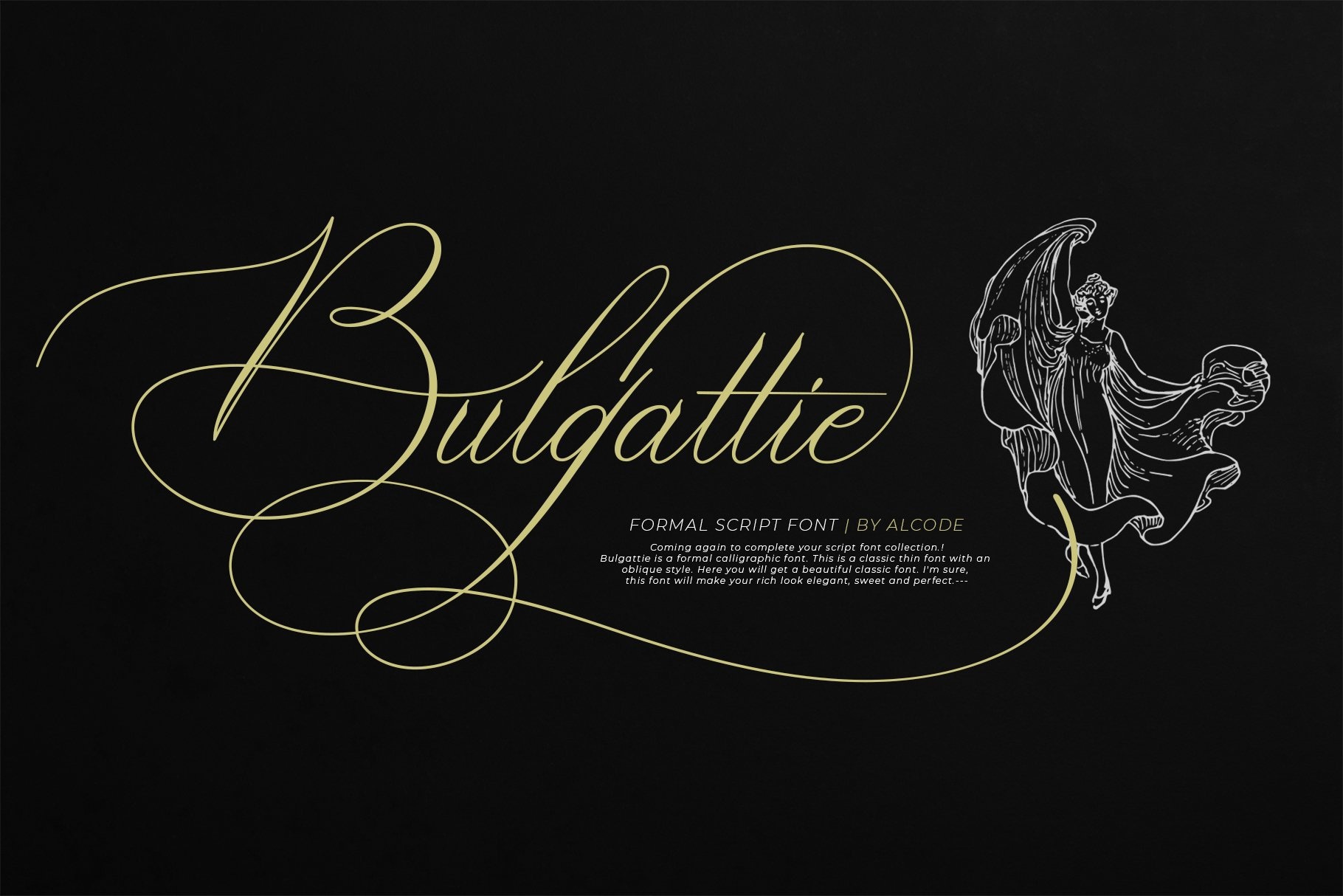 Bulgattie Regular Font preview