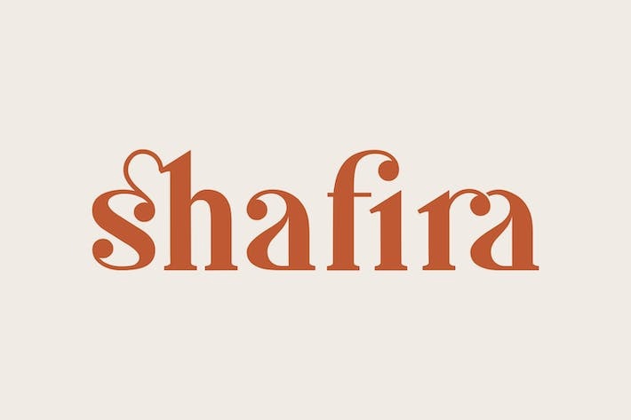 Shafira Font preview