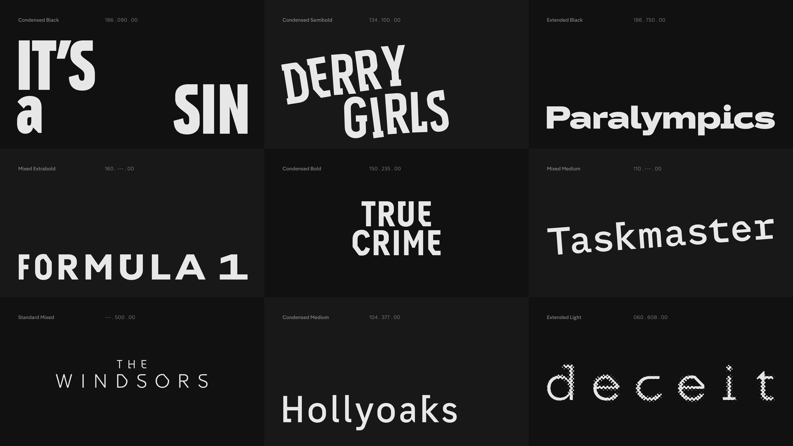 Channel 4 Text BlackItalic Font preview