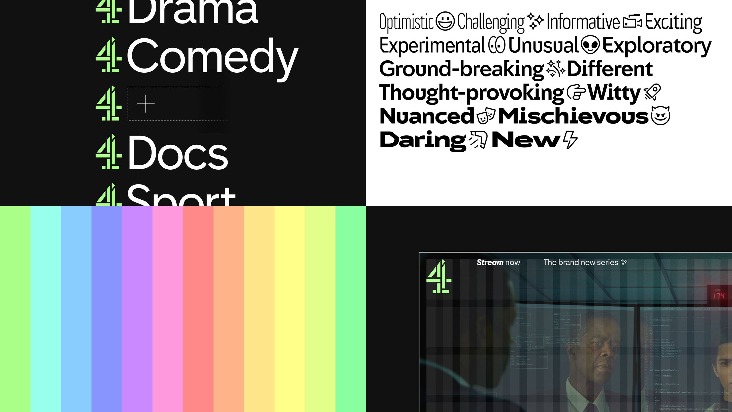 Channel 4 Headline ExtraboldItalic Font preview