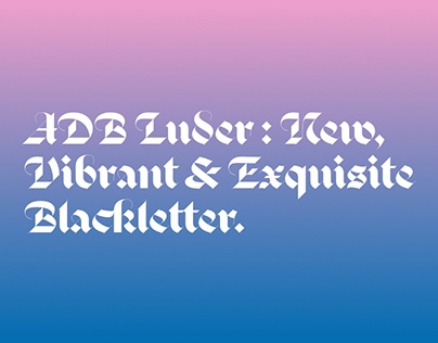 ADB Luder Font preview