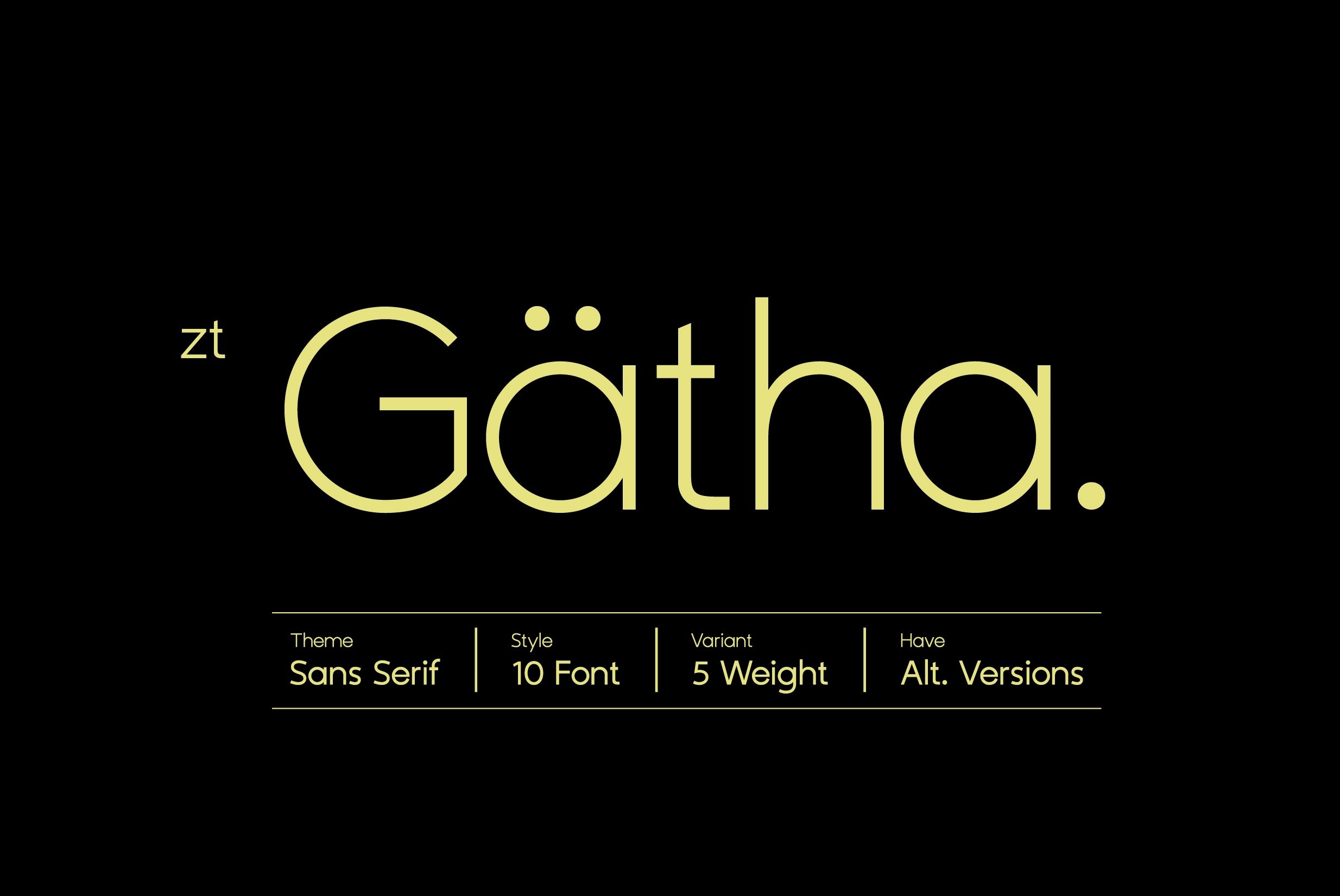 ZT Gatha SemiBold Font preview