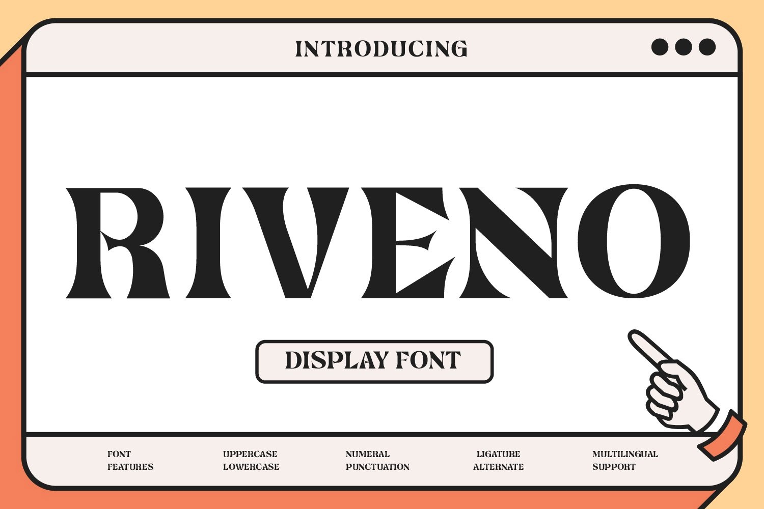 Riveno Regular Font preview