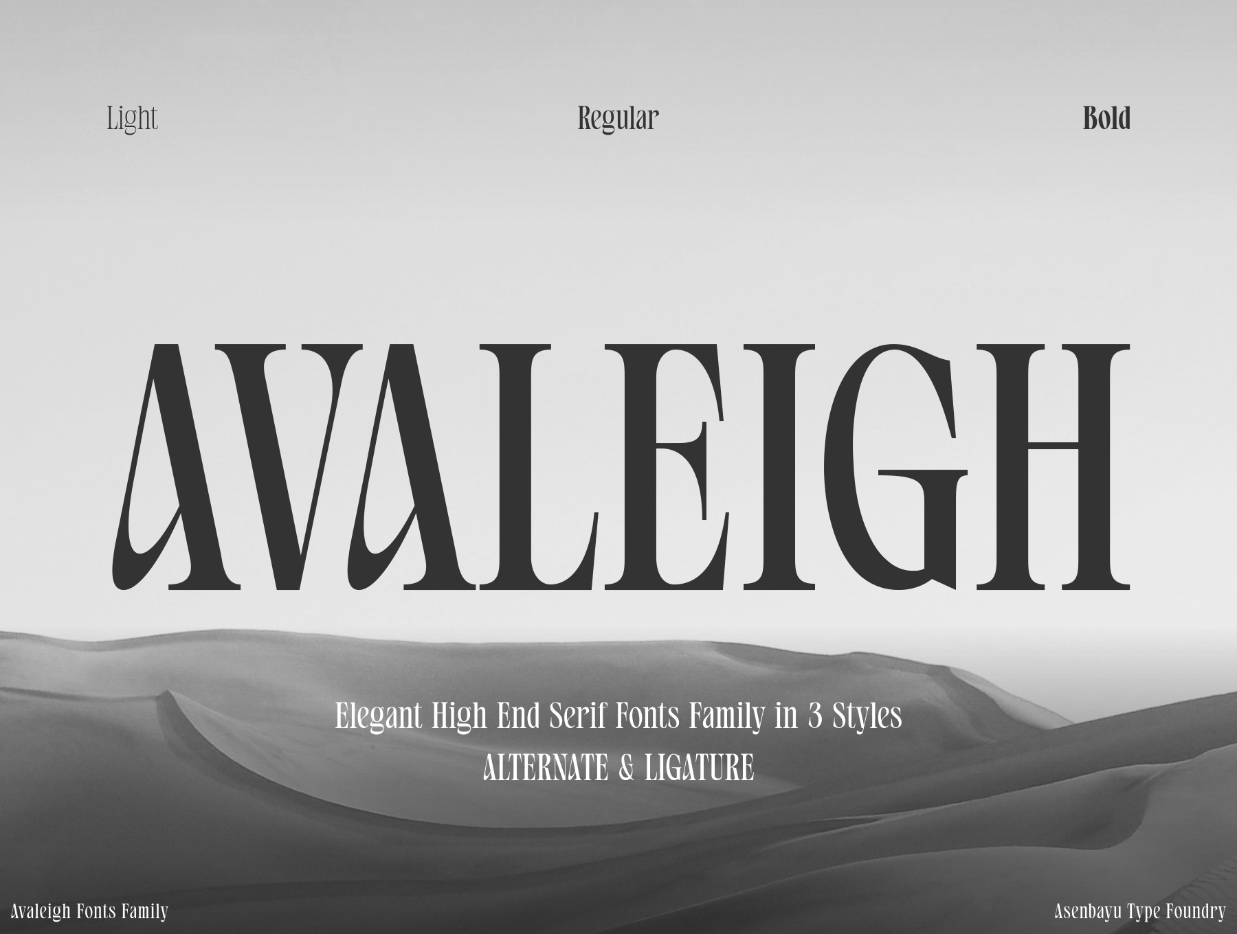 Avaleigh Regular Font preview