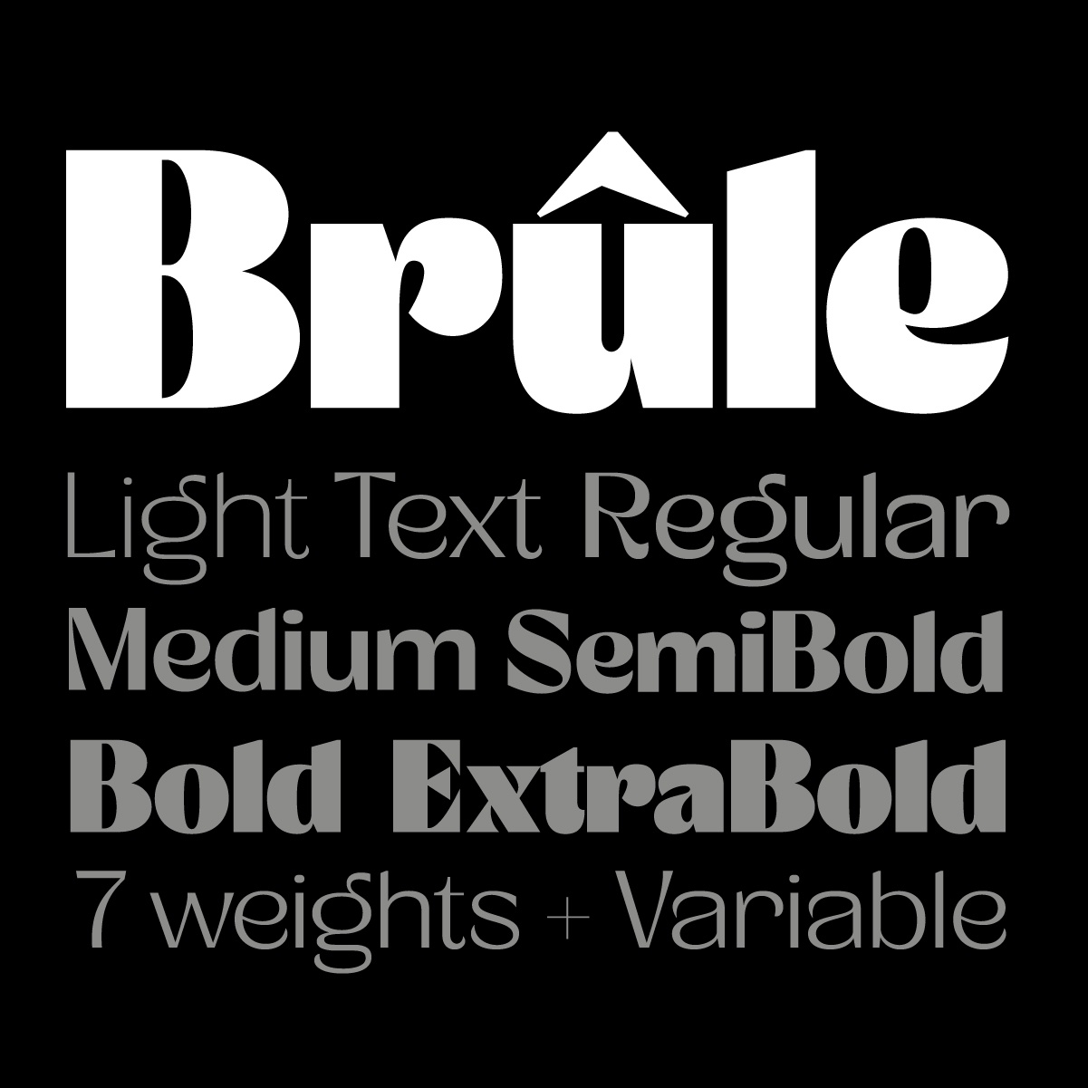 Brule Medium Font preview