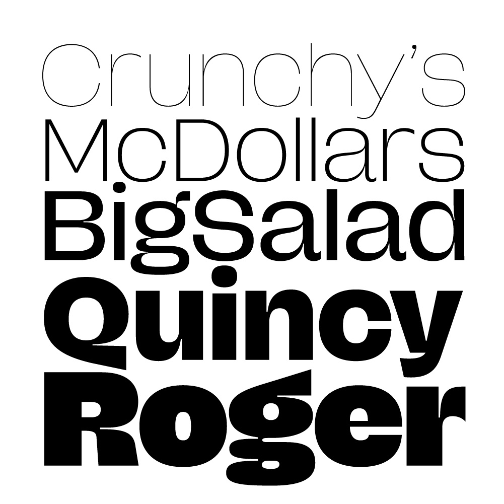 Bunch Regular Font preview