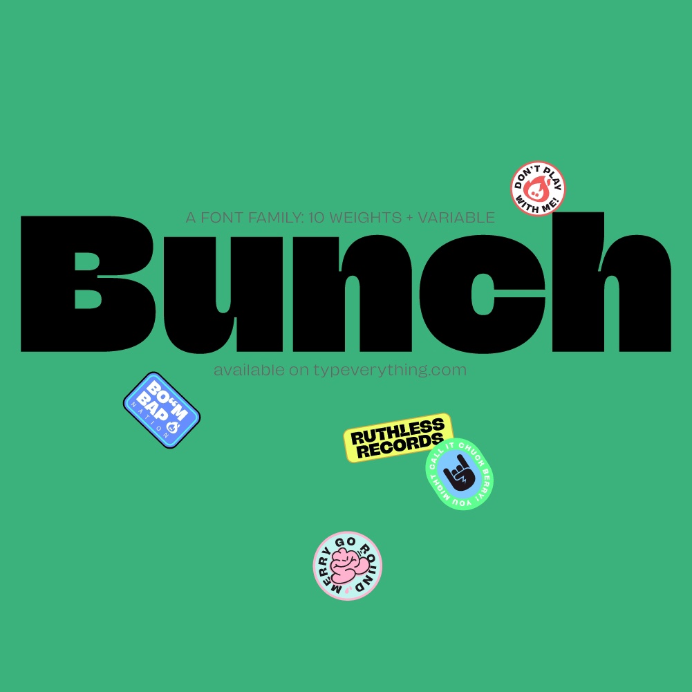 Bunch Font preview