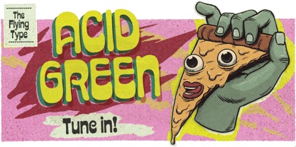 Acid Green Poster Font preview