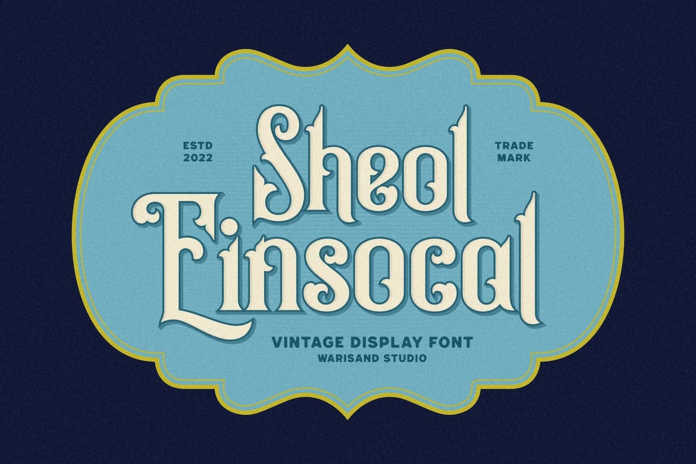 Sheol Einsocal Regular Font preview
