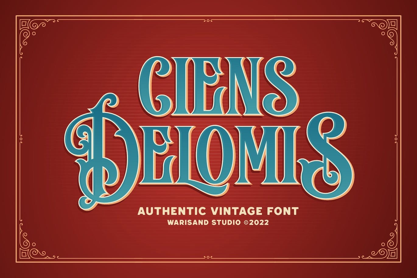 Ciens Delomis Font preview
