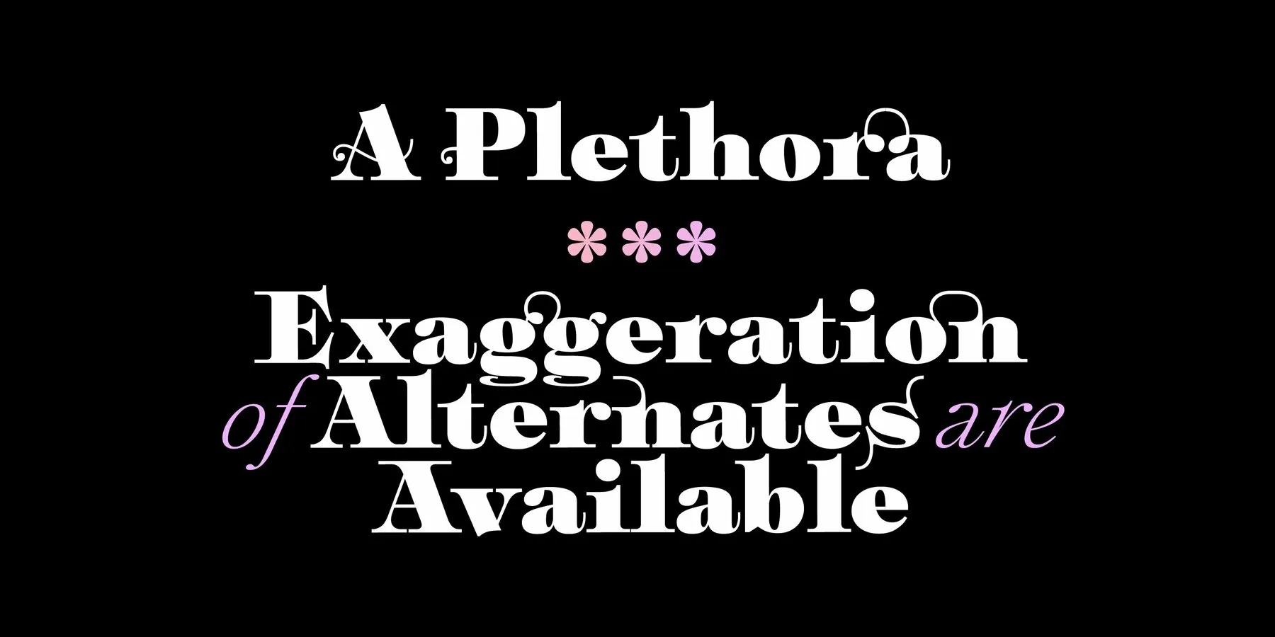 Plethora Medium Italic Font preview