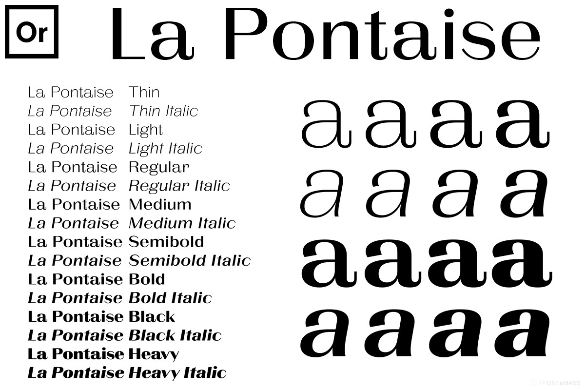 La Pontaise Font preview