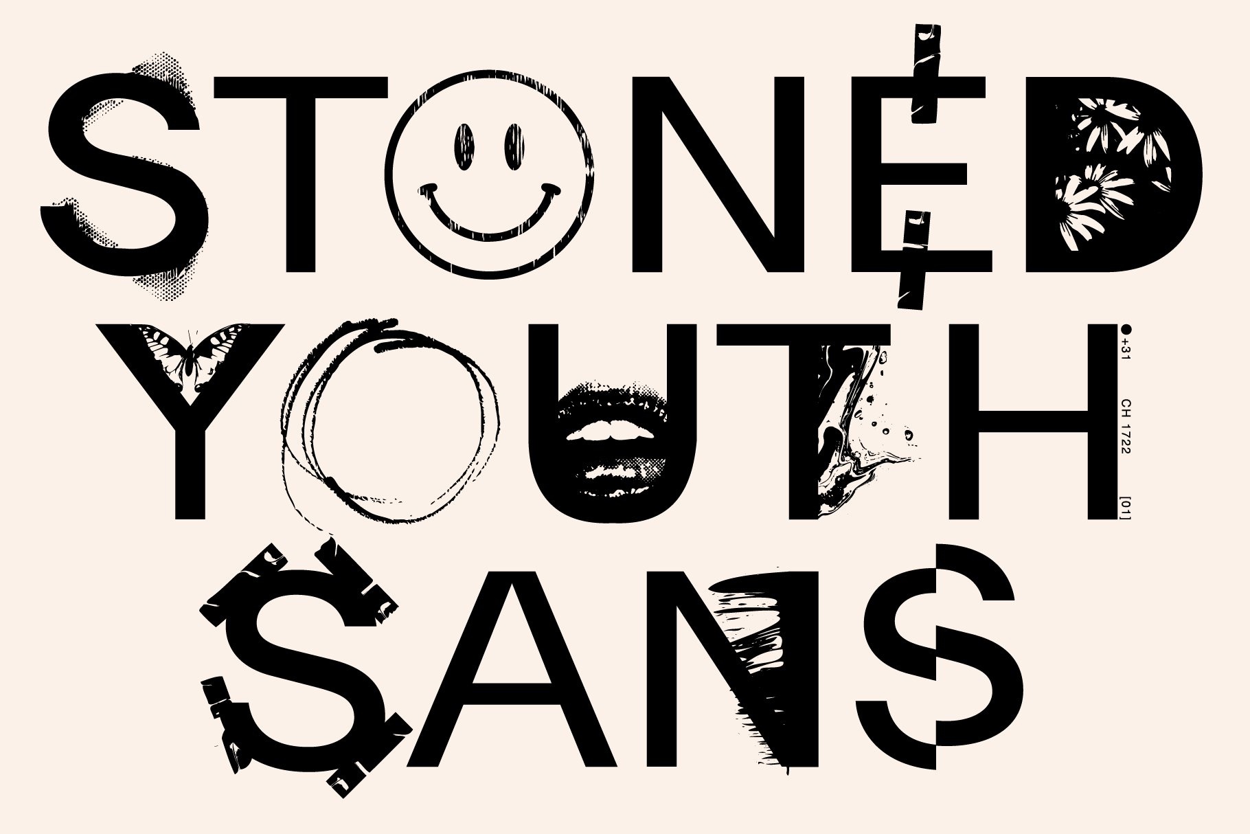 STONED YOUTH Font preview