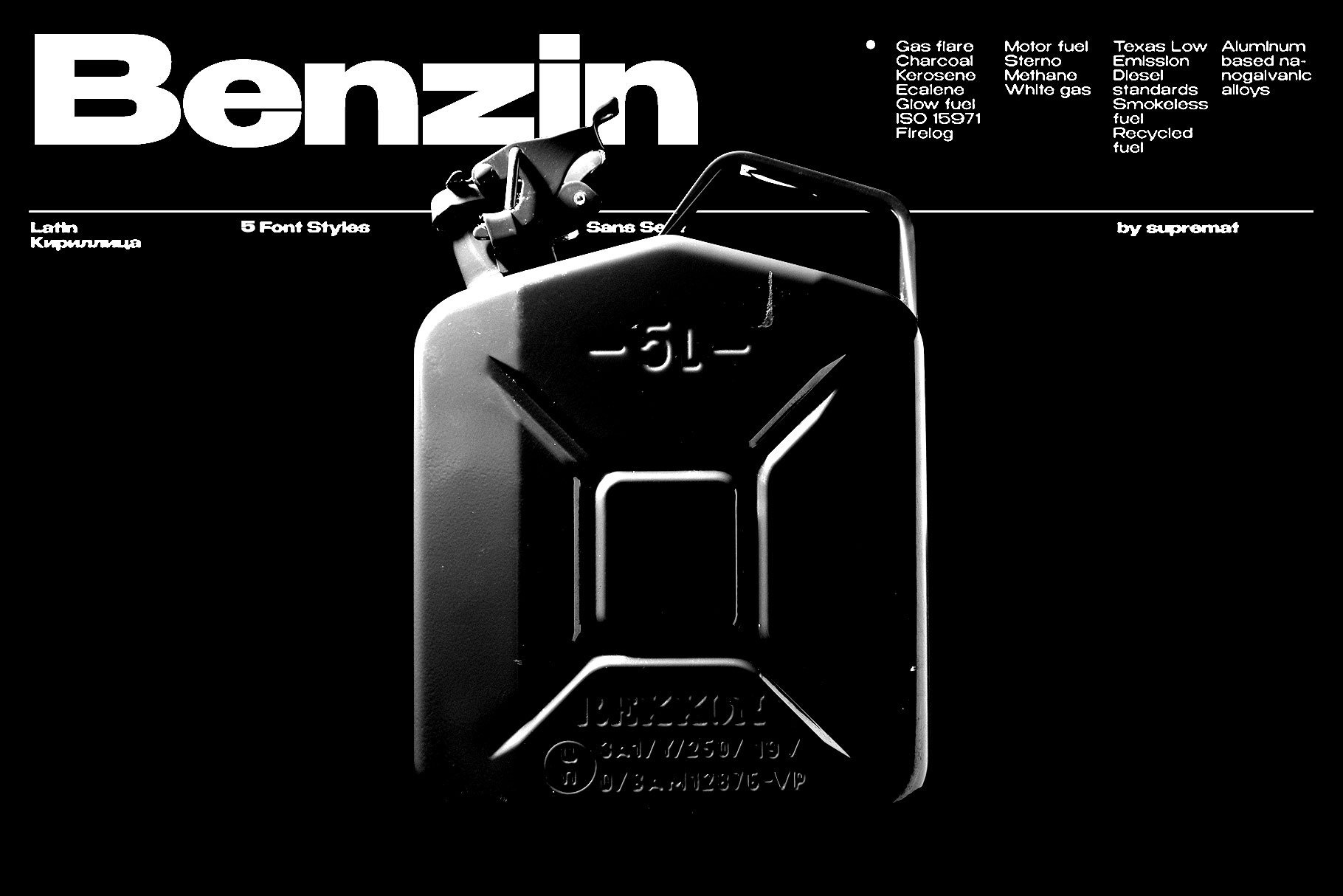 Benzin Family Extra Bold Font preview