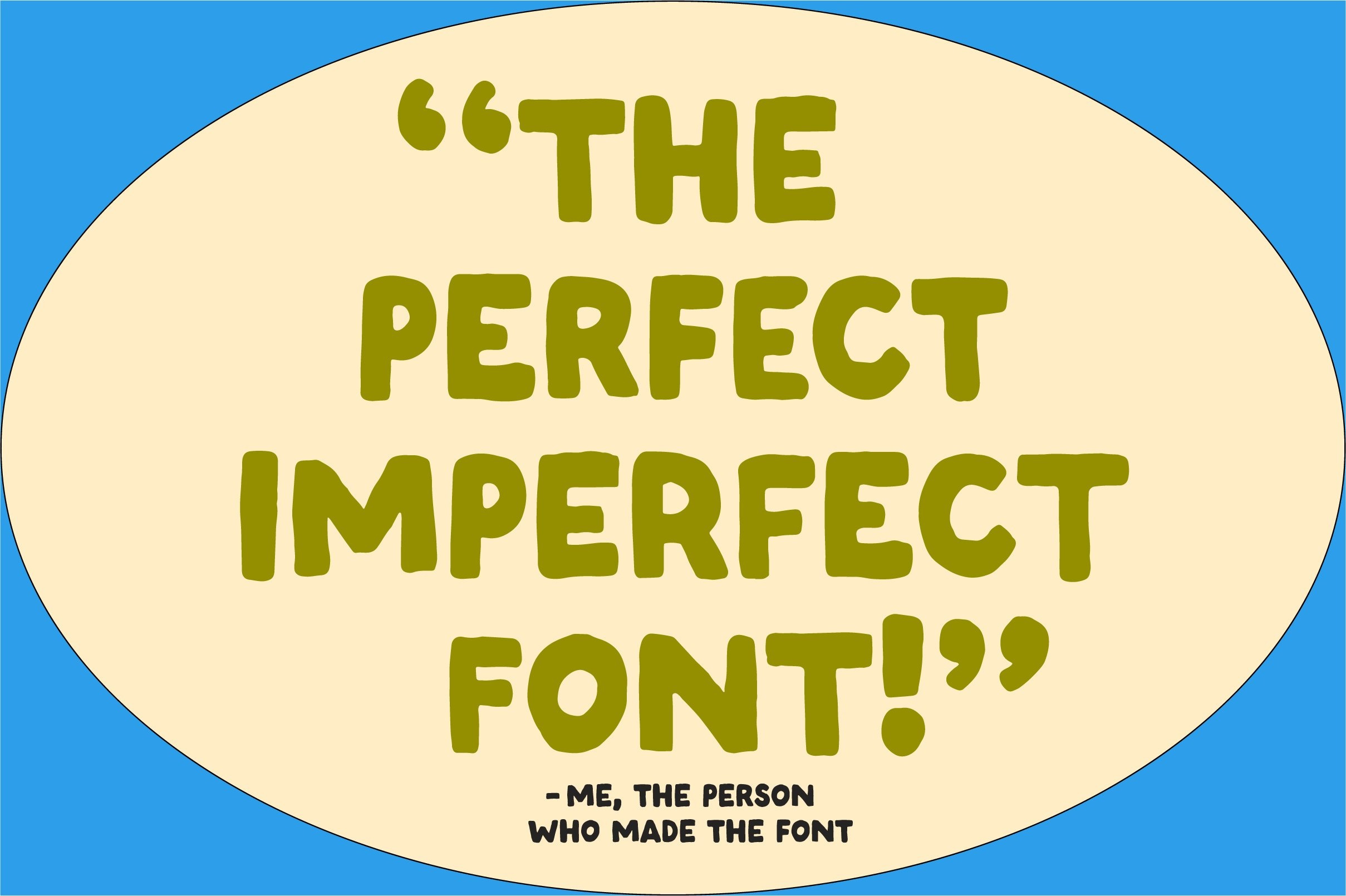 Imperfect Regular Font preview