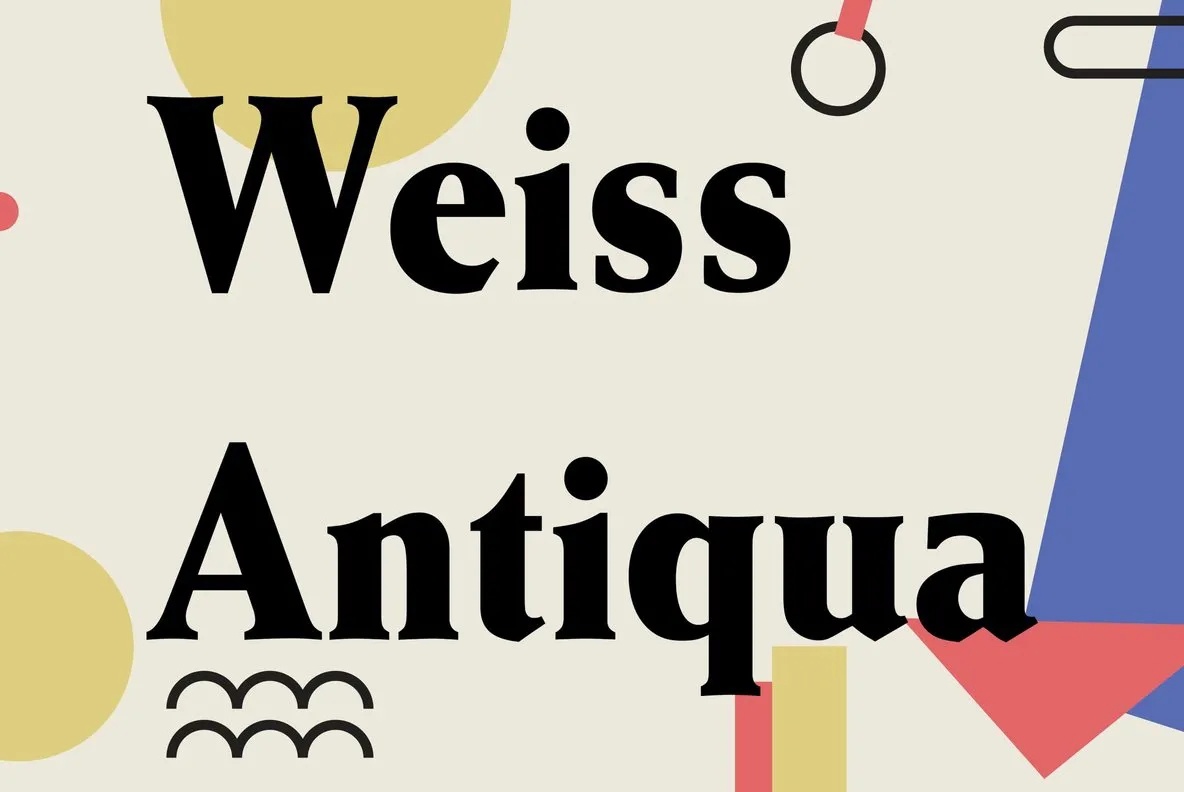 Weiss Antiqua Font preview