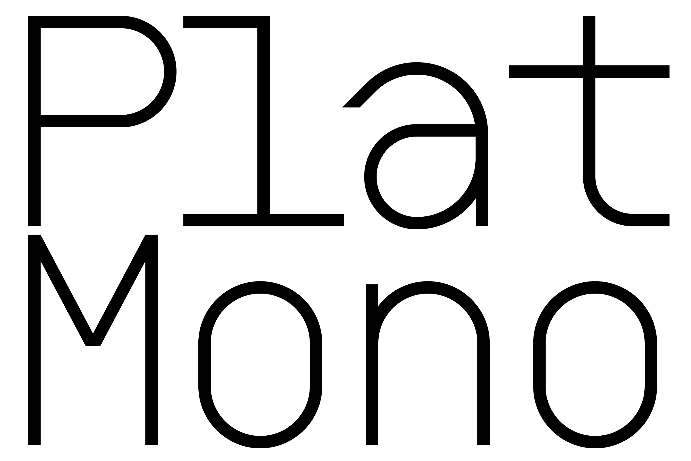 Plat Mono Ultra Bold Font preview