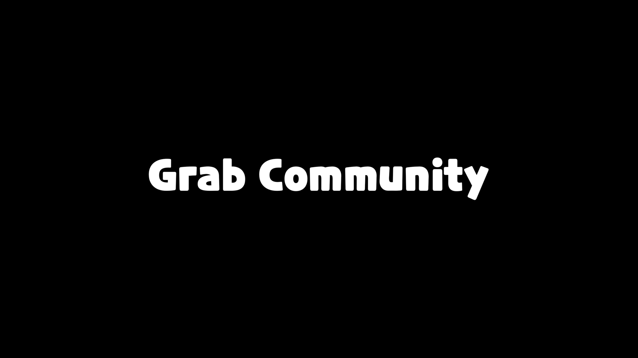 GRAB COMMUNITY Regular Font preview