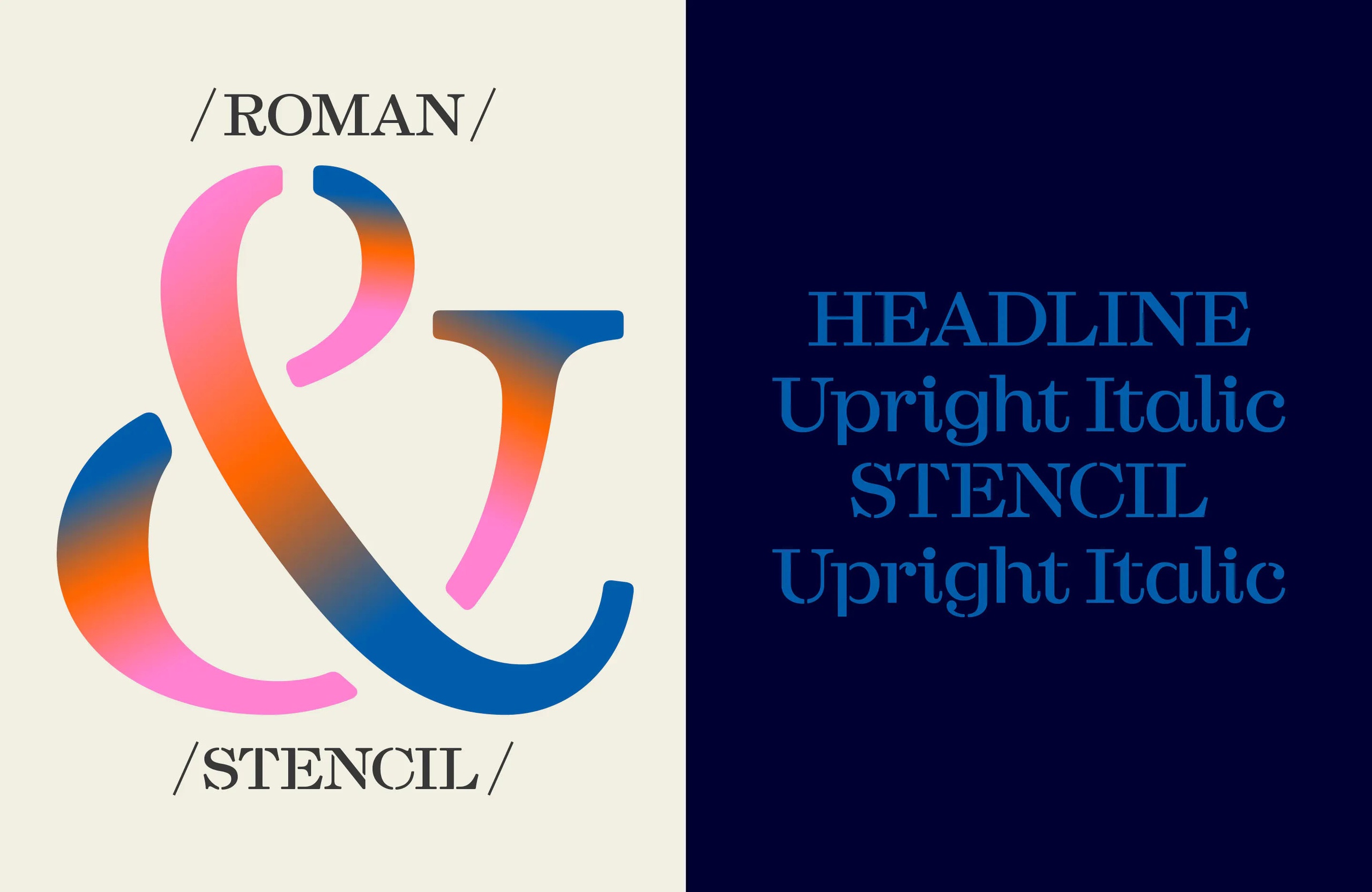 Esperanza Stencil Upright Font preview
